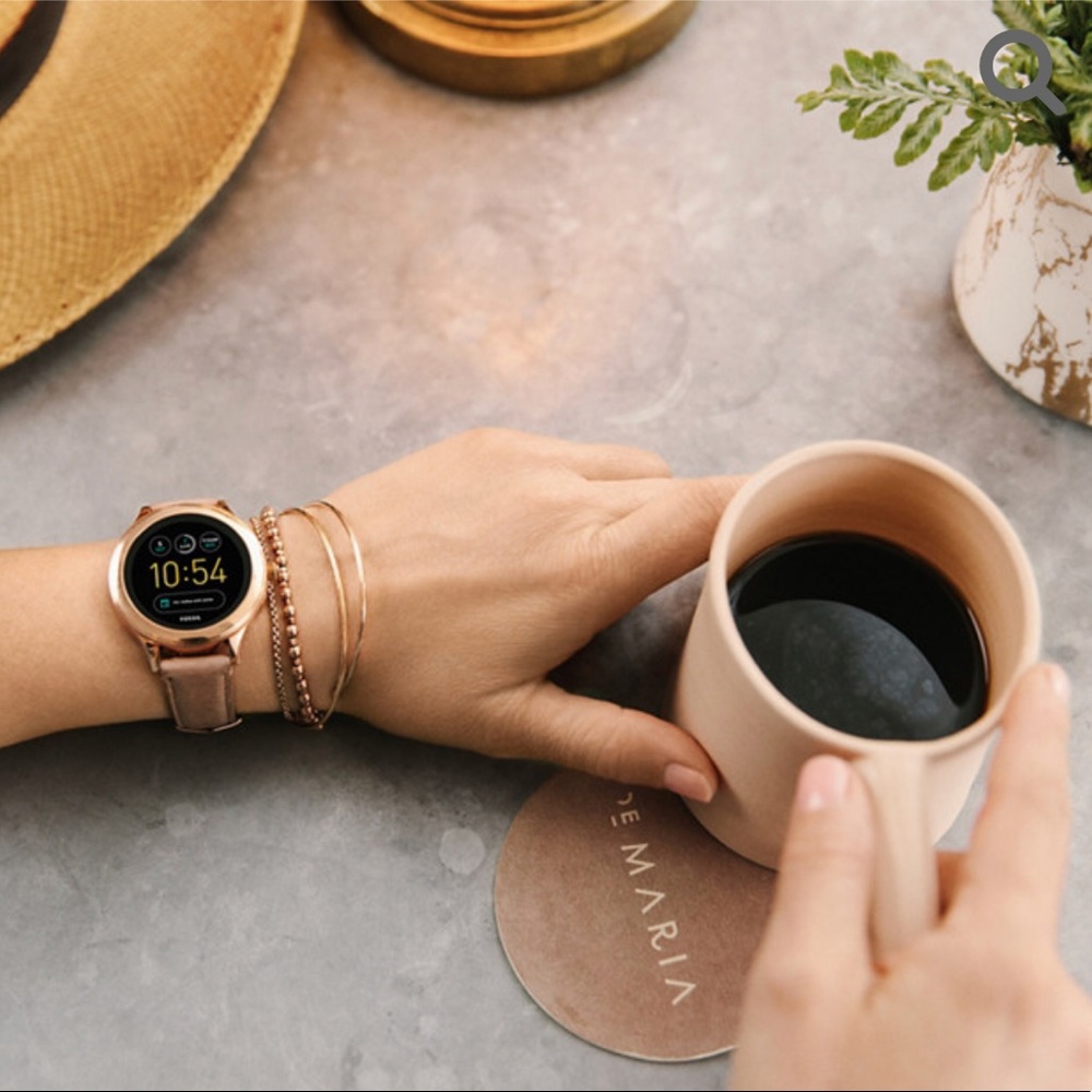 FOSSIL SMARTWATCH - Q VENTURE SAND LEATHER